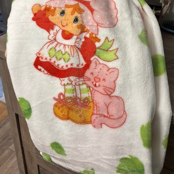 NEW Strawberry Shortcake Pumpkin Halloween AND Fall Throw Blankets Bundle - Picture 5 of 8
